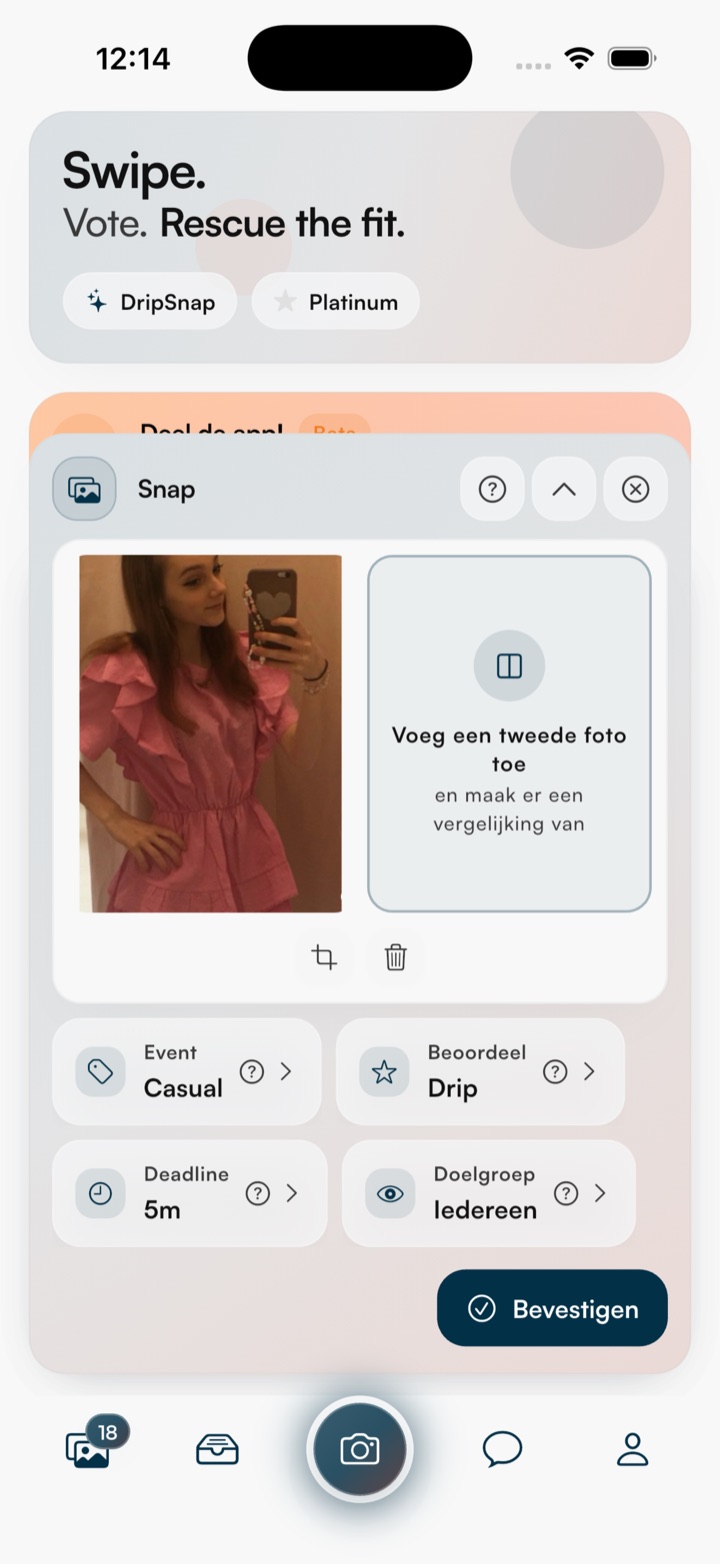 Snap creation preview
